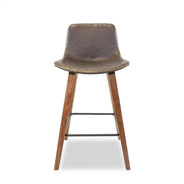 Barstools kėdė Metalinė pėdų atrama PU pagalvėlė