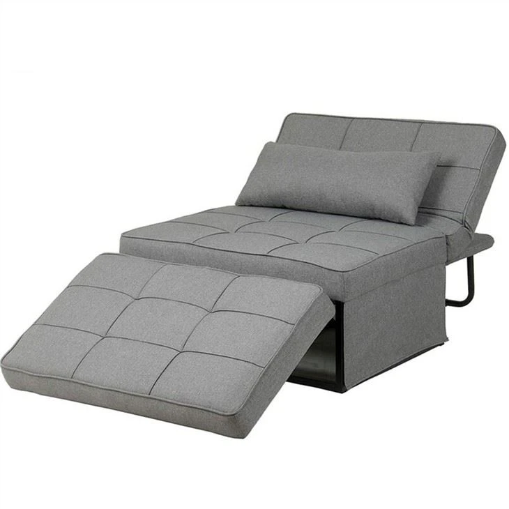 Partnerio lino minkšta tufed Futon sofa-lova