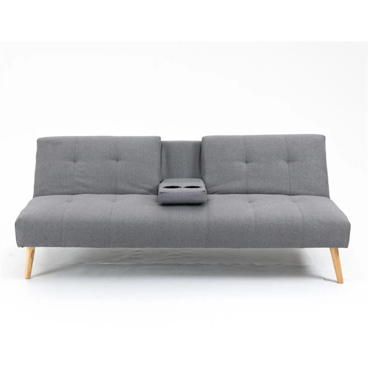 Lininis minkštas kabrioletas sulankstomas čiužinys sofa-lova