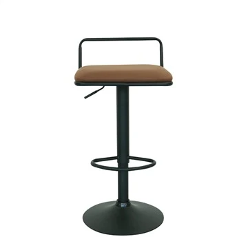 Reguliuojamo aukščio Barstool Square Seat Metalinė PU pasukama baro kėdė