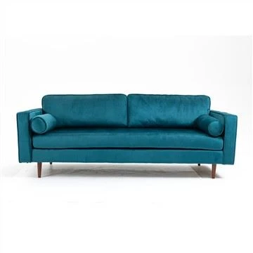 Moderni lengvo prabangaus aksominio audinio sofa