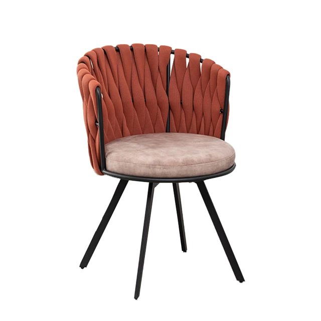 Partnerių laisvalaikio kėdė su medžiaginiu ir metaliniu atlošu